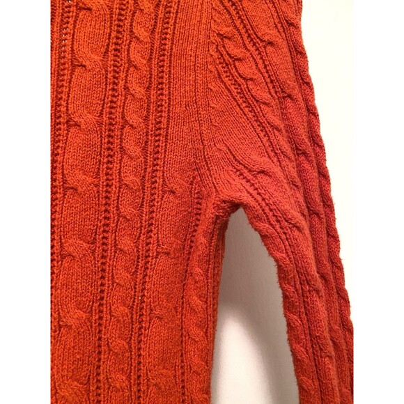 Y2K American Eagle Cable Knit V Neck Sweater Women’s Medium Elena Gilbert Preppy - Picture 8 of 12